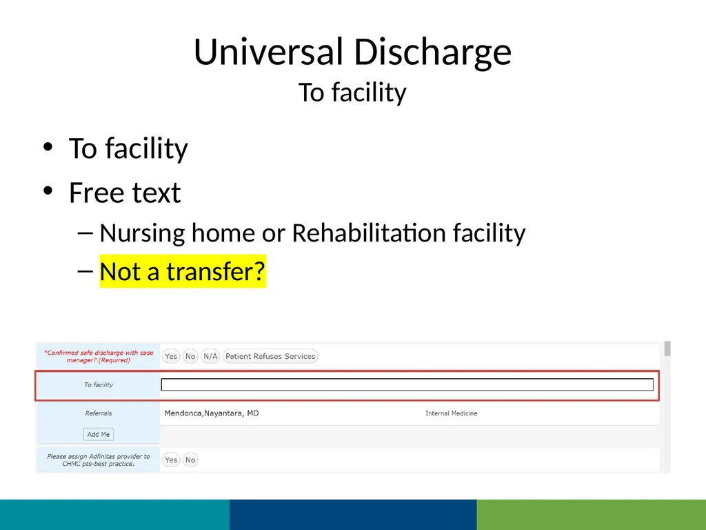MEDITECH Expanse Universal Discharge Web Based EHR - slide 13 of 46