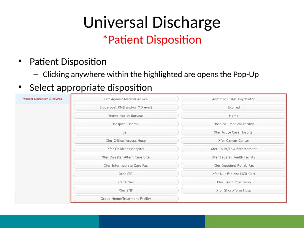 MEDITECH Expanse Universal Discharge Web Based EHR - slide 11 of 46