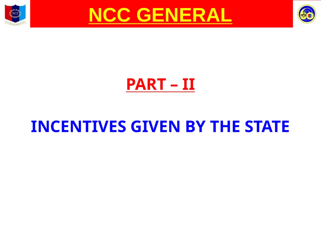 Unity And Discipline NCC GENERAL NATIONAL CADET - slide 15 of 26