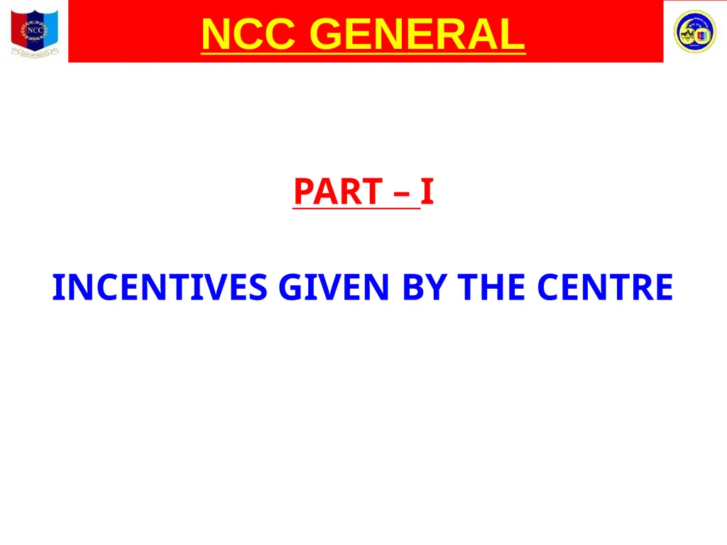 Unity And Discipline NCC GENERAL NATIONAL CADET - slide 8 of 26