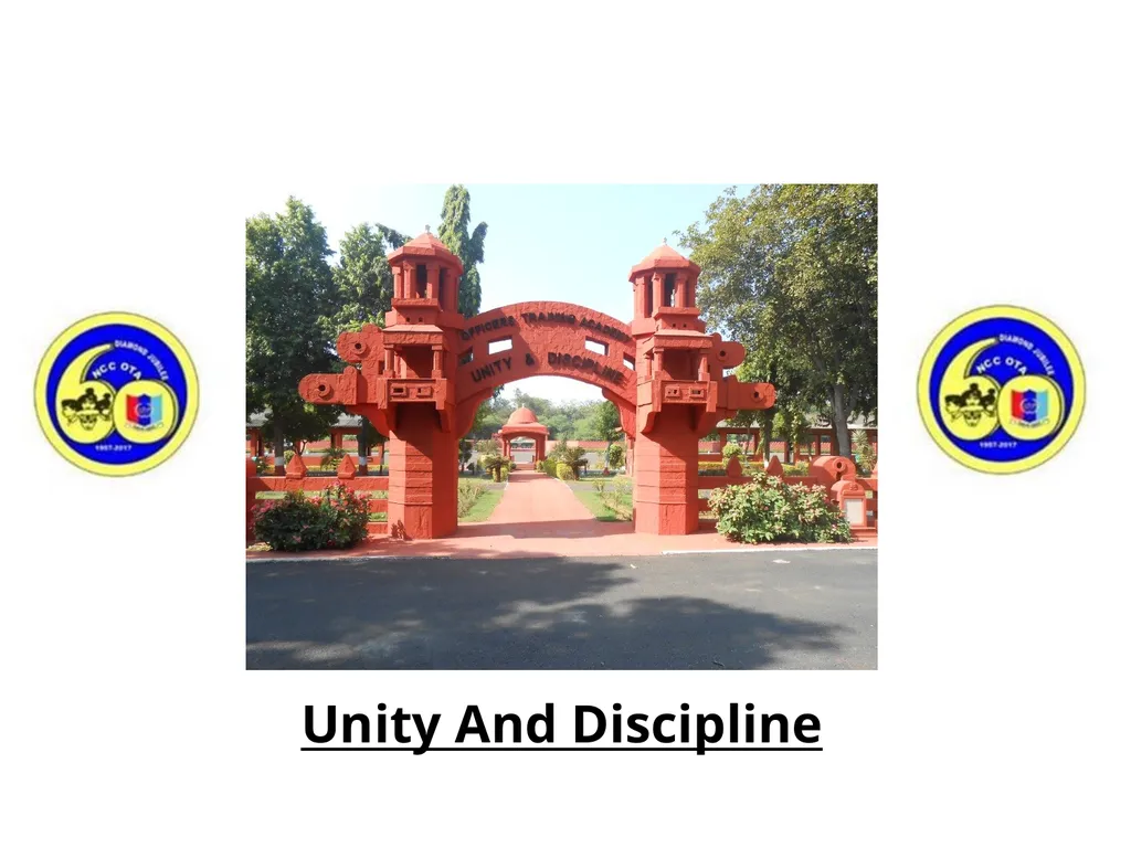 Unity And Discipline NCC GENERAL NATIONAL CADET - slide 1 of 26