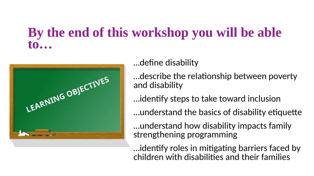 UNDERSTANDING DISABILITY: Disability Inclusion - slide 2 of 30