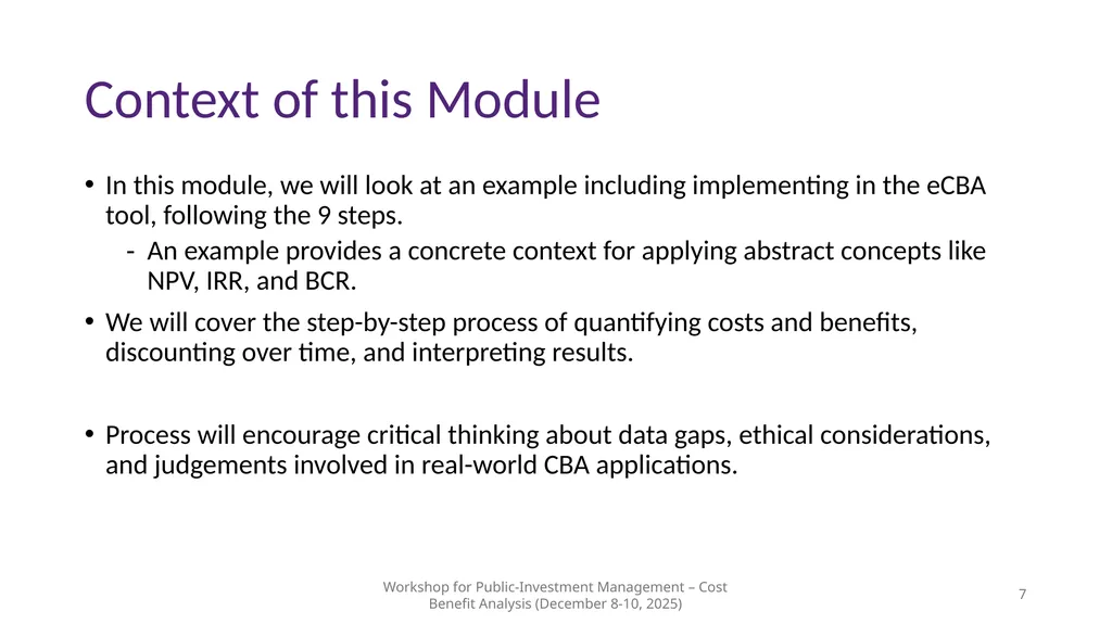 Module 3 – Advanced Example Walkthrough Workshop - slide 7 of 52