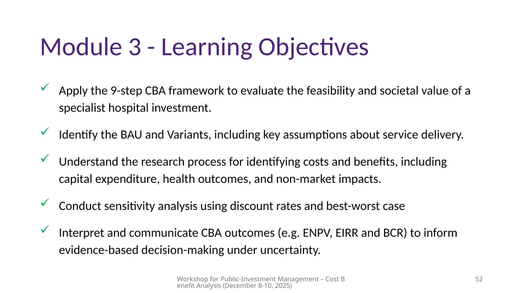 Module 3 – Advanced Example Walkthrough Workshop - slide 51 of 52