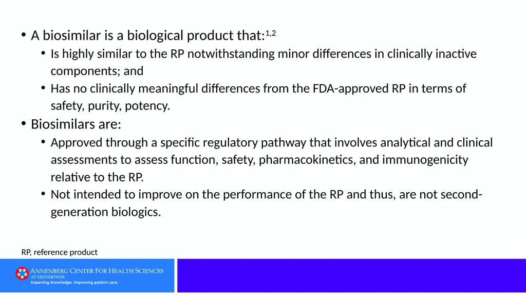 Category 1: Defining Terms Clue: A biologic - slide 4 of 76