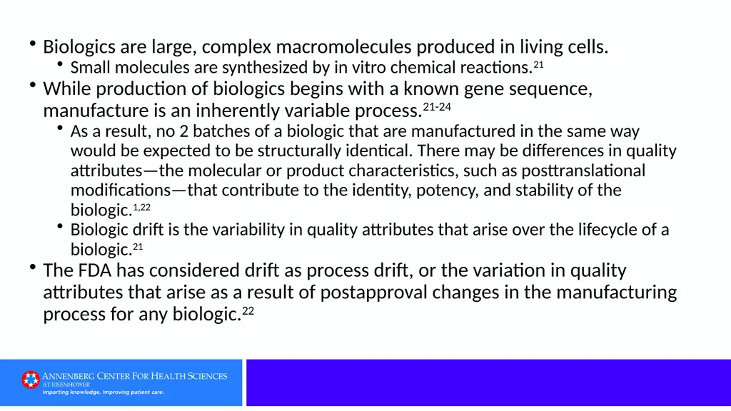 Category 1: Defining Terms Clue: A biologic - slide 24 of 76