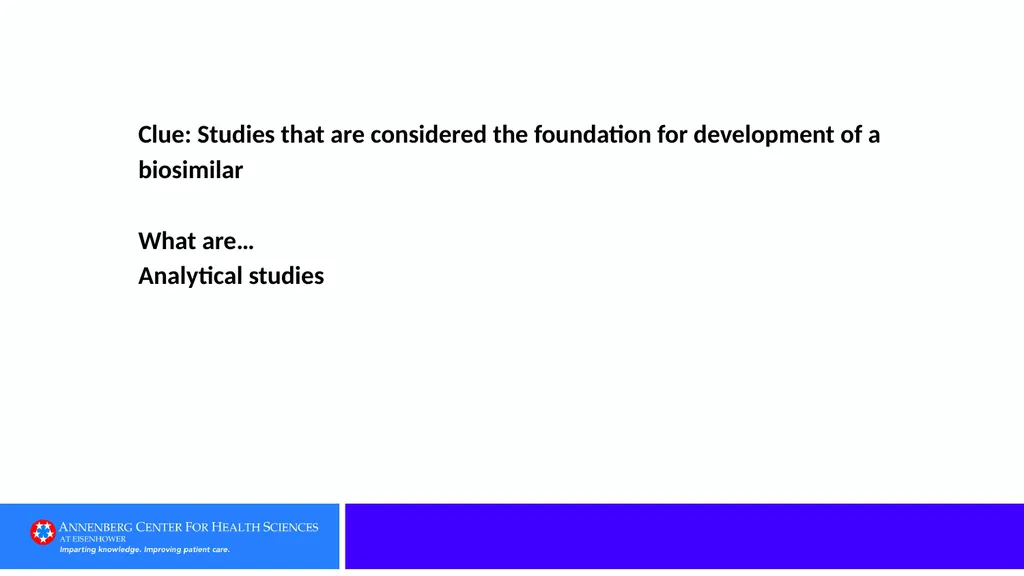 Category 1: Defining Terms Clue: A biologic - slide 28 of 76