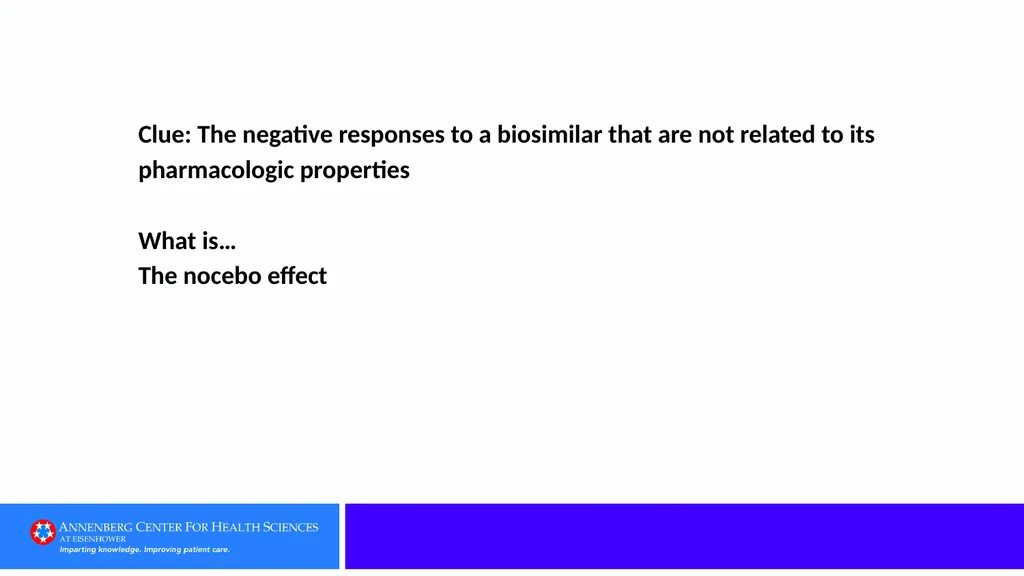 Category 1: Defining Terms Clue: A biologic - slide 61 of 76