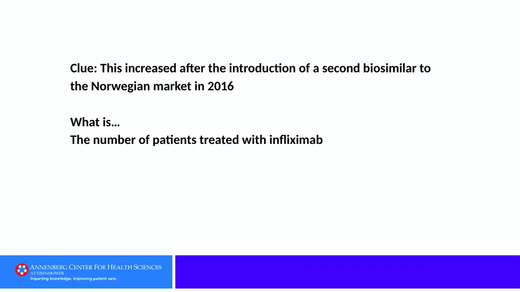 Category 1: Defining Terms Clue: A biologic - slide 18 of 76