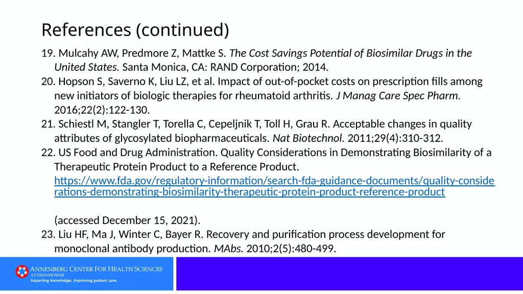 Category 1: Defining Terms Clue: A biologic - slide 72 of 76