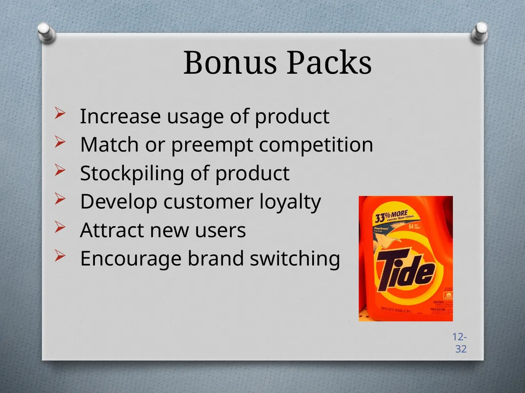 Sales Promotions Chapter 12 Chapter Objectives - slide 30 of 47