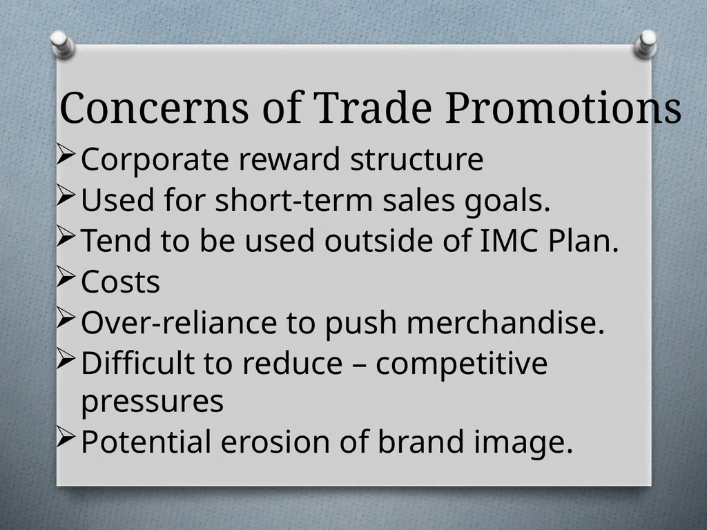 Sales Promotions Chapter 12 Chapter Objectives - slide 47 of 47