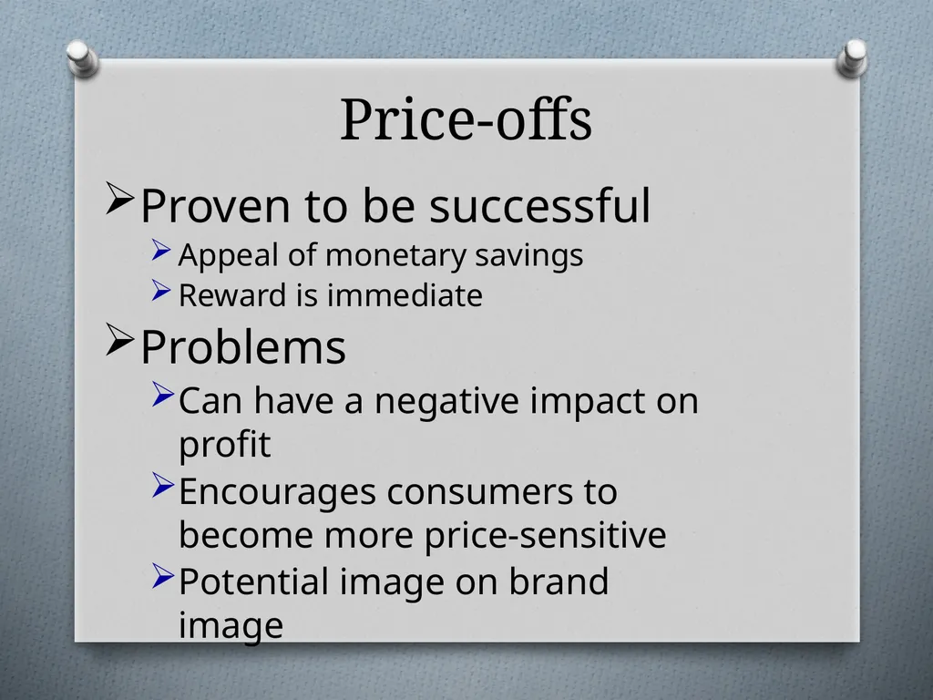 Sales Promotions Chapter 12 Chapter Objectives - slide 34 of 47