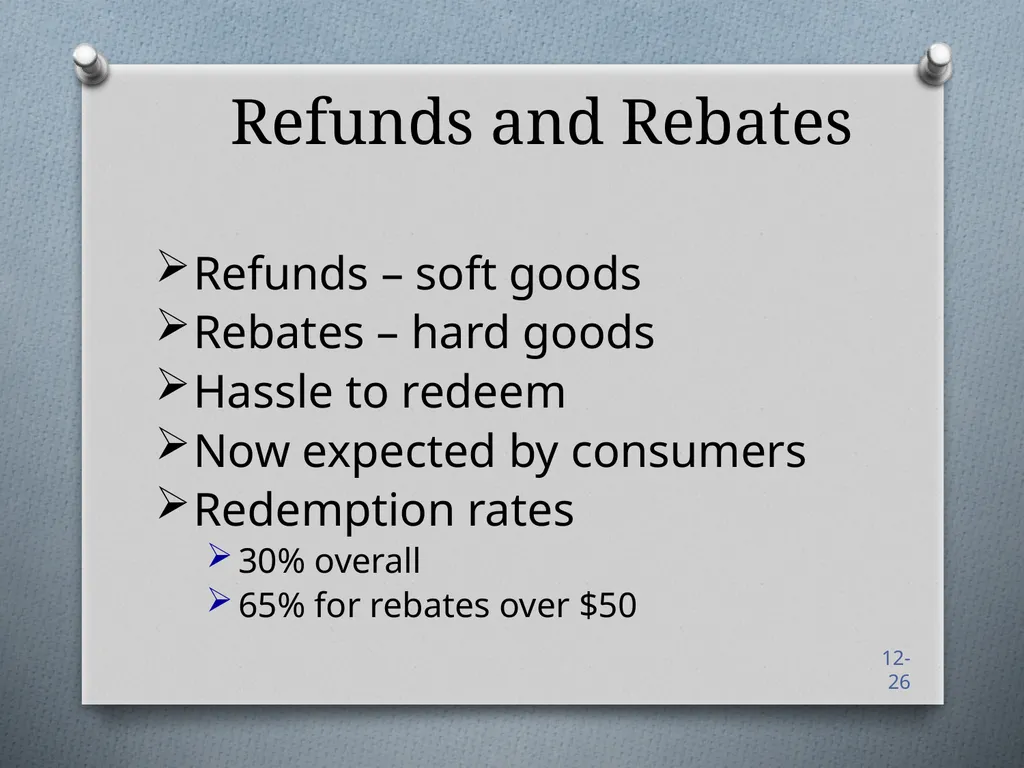 Sales Promotions Chapter 12 Chapter Objectives - slide 24 of 47
