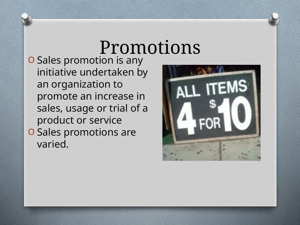 Sales Promotions Chapter 12 Chapter Objectives - slide 4 of 47