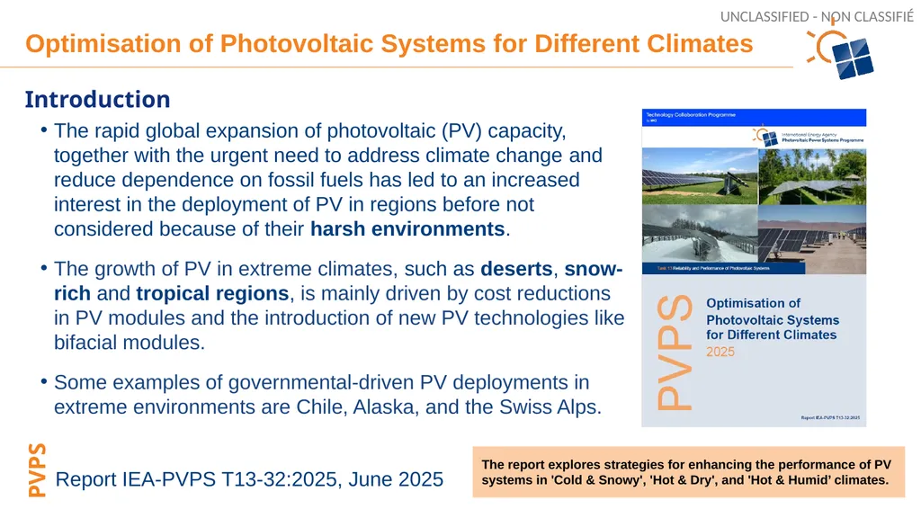 Optimisation of Photovoltaic Systems for Different - slide 2 of 7