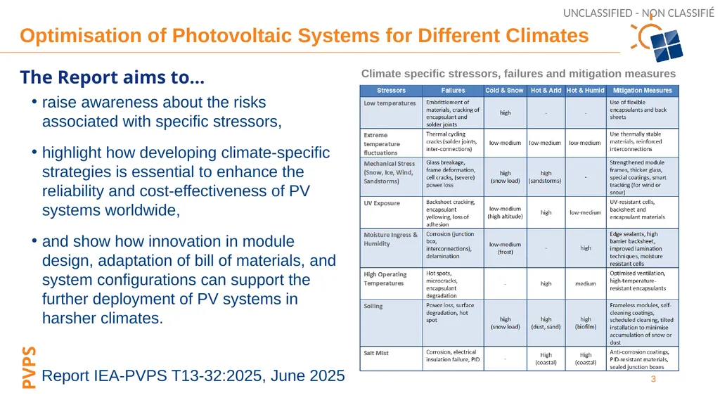 Optimisation of Photovoltaic Systems for Different - slide 3 of 7