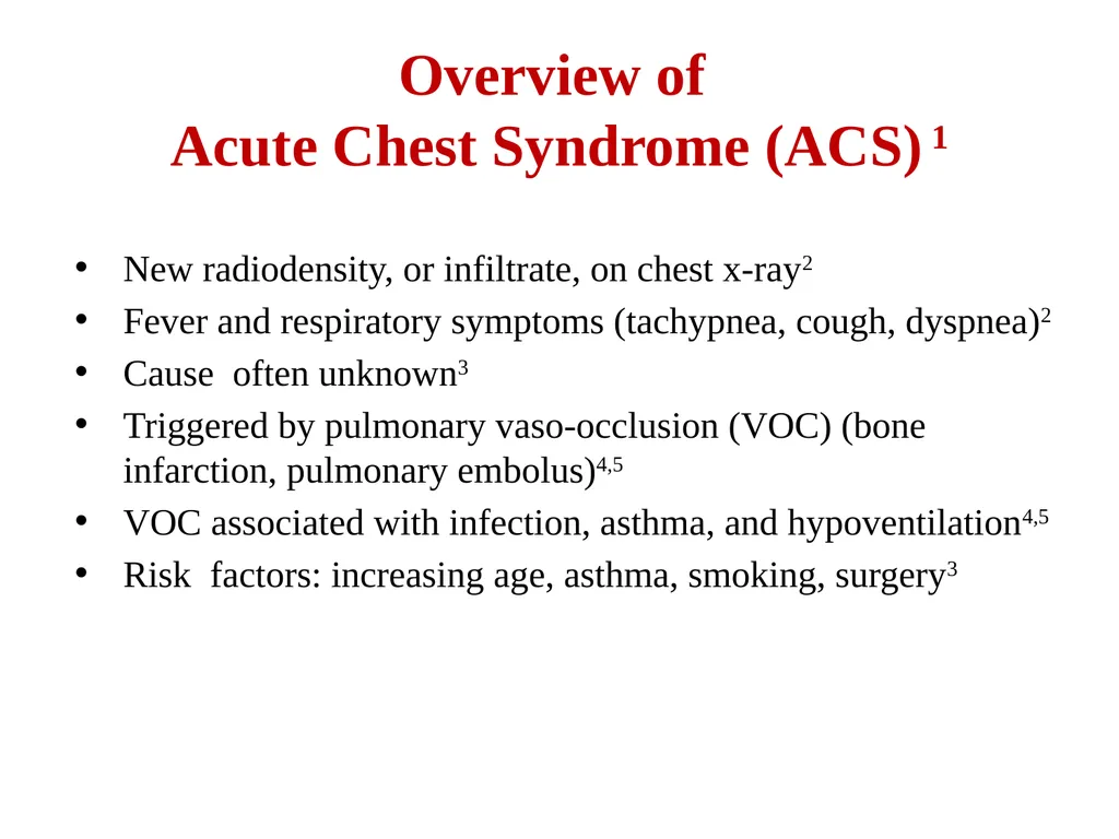 Sickle Cell Disease: Core Concepts for the - slide 5 of 17