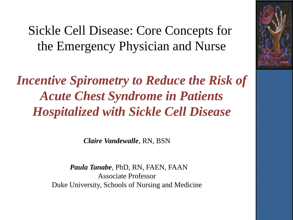 Sickle Cell Disease: Core Concepts for the - slide 1 of 17