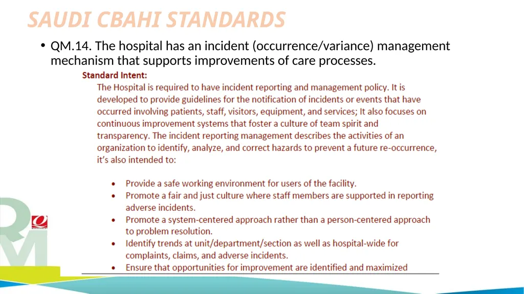 Quality Management Department Occurrence / - slide 6 of 16