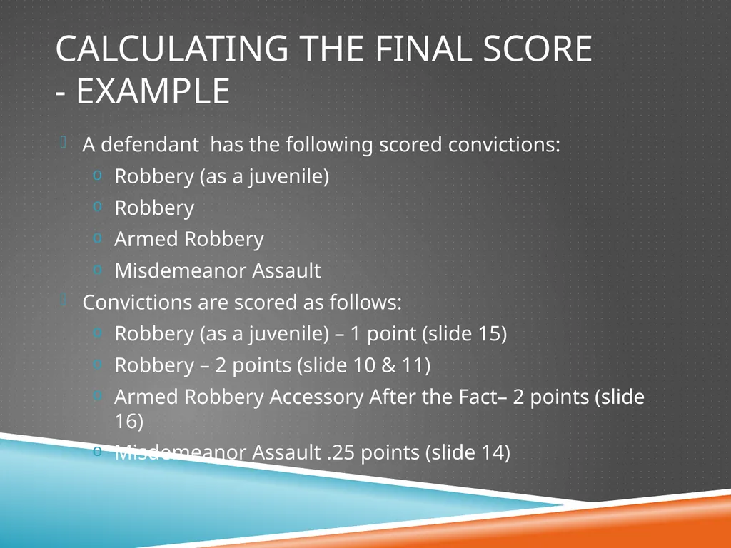 D.C. Voluntary Sentencing Guidelines Advanced - slide 28 of 30