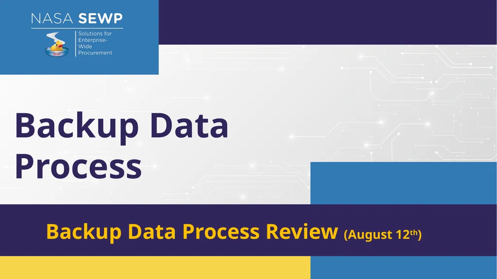 SEWP VI Deep Dive Training August 10 – 14, 2026 - slide 54 of 101