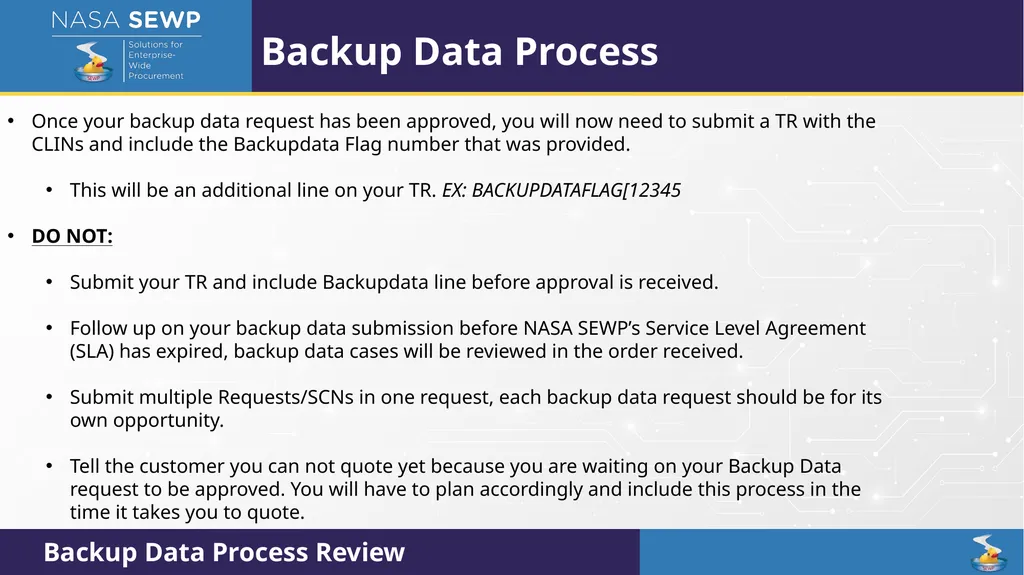 SEWP VI Deep Dive Training August 10 – 14, 2026 - slide 58 of 101
