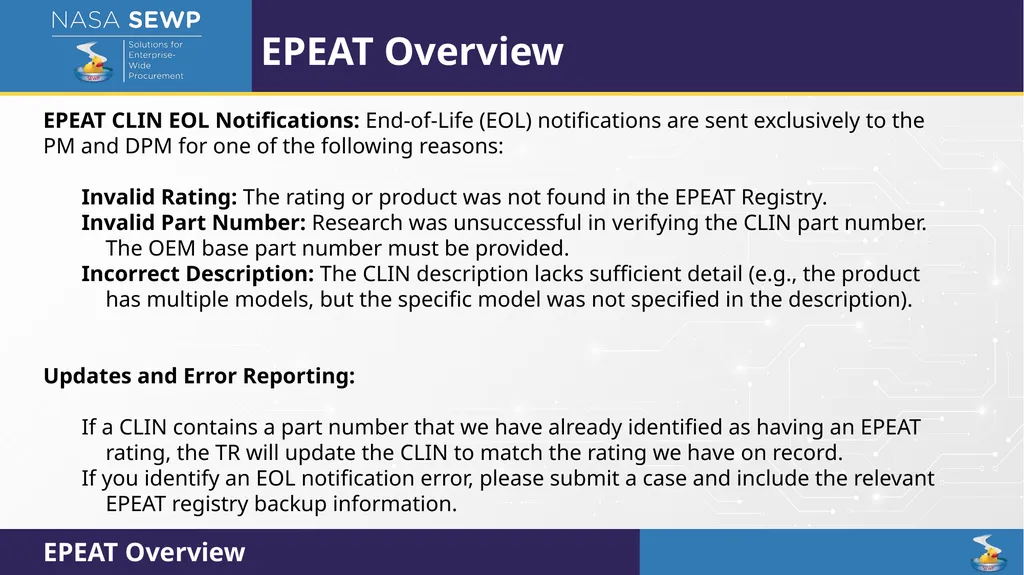 SEWP VI Deep Dive Training August 10 – 14, 2026 - slide 80 of 101