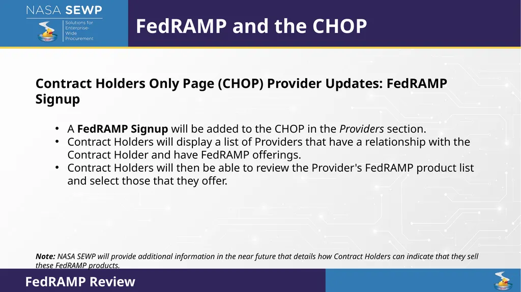 SEWP VI Deep Dive Training August 10 – 14, 2026 - slide 77 of 101