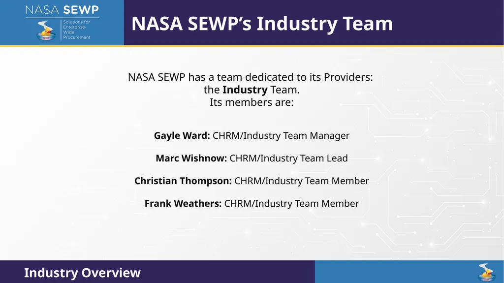 SEWP VI Deep Dive Training August 10 – 14, 2026 - slide 60 of 101