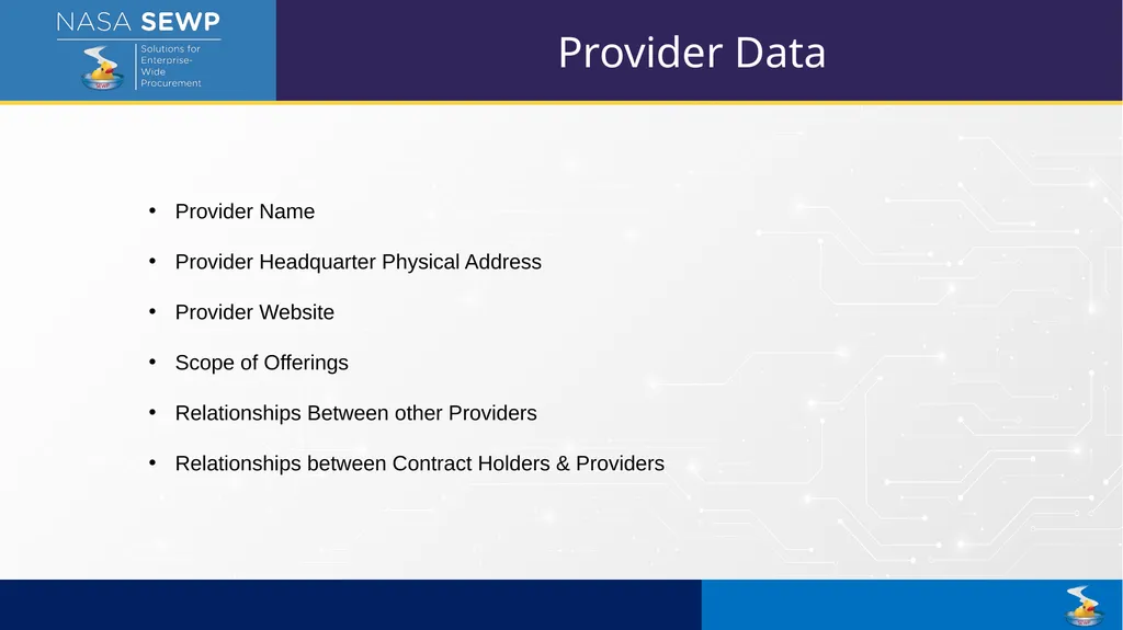 SEWP VI Deep Dive Training August 10 – 14, 2026 - slide 30 of 101