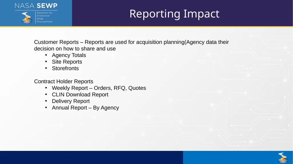 SEWP VI Deep Dive Training August 10 – 14, 2026 - slide 38 of 101