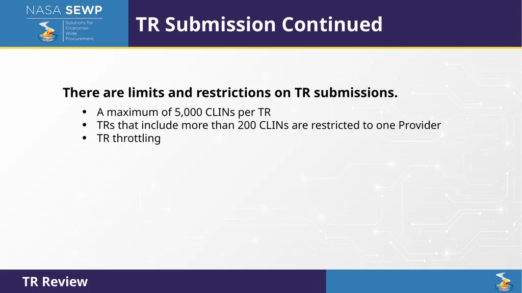 SEWP VI Deep Dive Training August 10 – 14, 2026 - slide 47 of 101