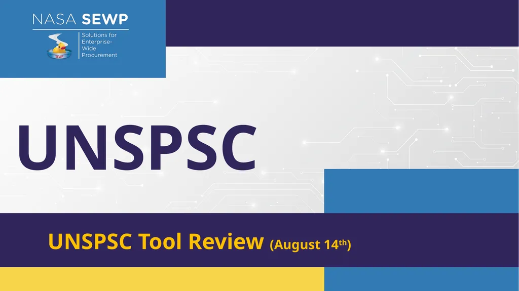SEWP VI Deep Dive Training August 10 – 14, 2026 - slide 81 of 101