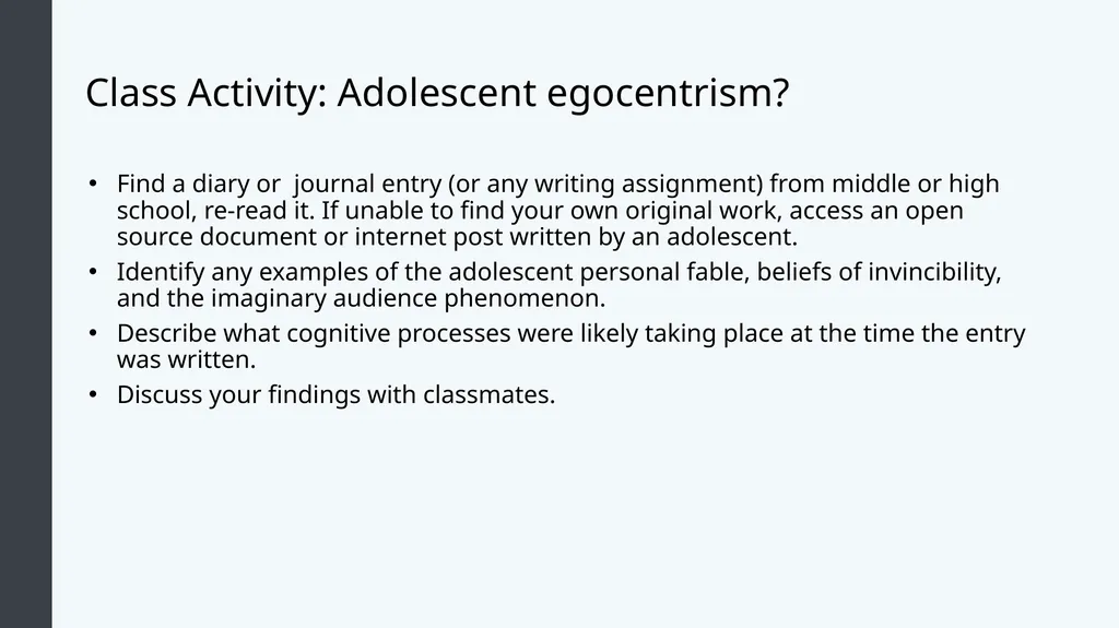 Lifespan Development Module 7: Adolescence Module - slide 20 of 32