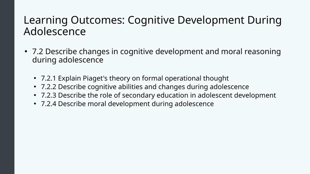Lifespan Development Module 7: Adolescence Module - slide 13 of 32