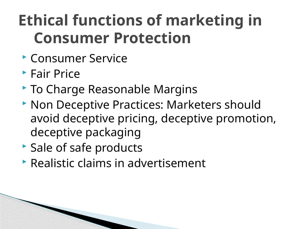 ETHICAL MARKETING AS AN INSTRUMENT OF CONSUMER - slide 10 of 14