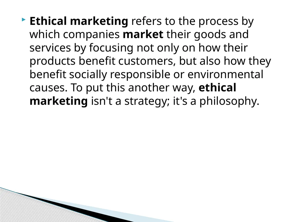 ETHICAL MARKETING AS AN INSTRUMENT OF CONSUMER - slide 4 of 14