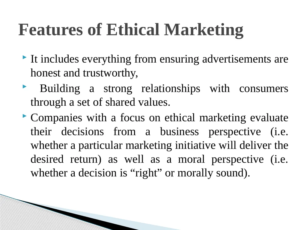 ETHICAL MARKETING AS AN INSTRUMENT OF CONSUMER - slide 5 of 14