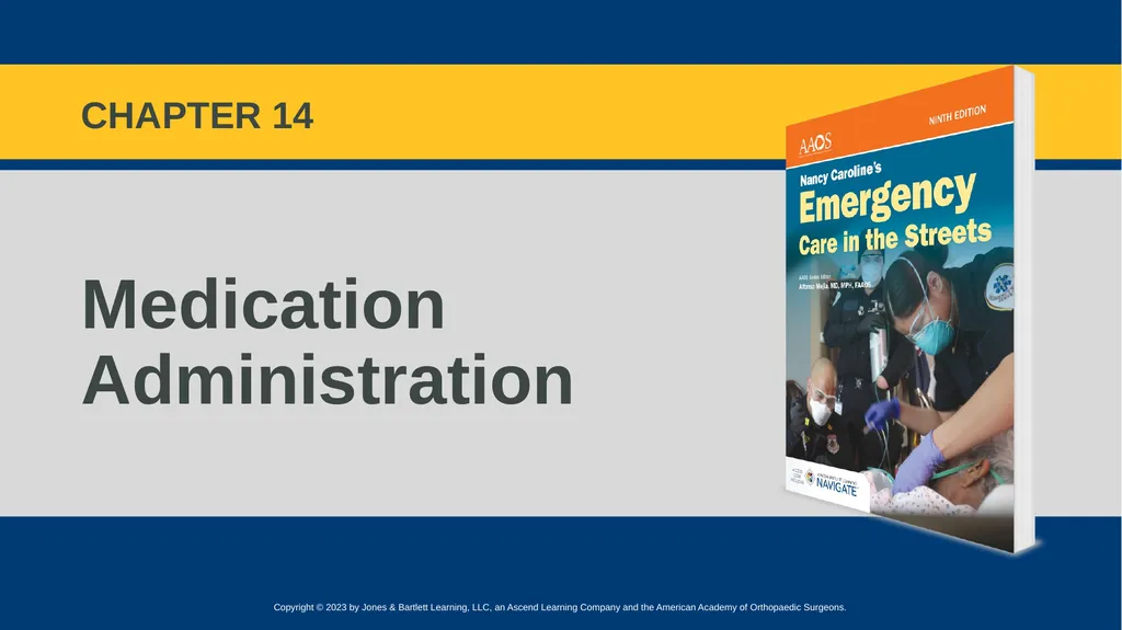 Medication Administration CHAPTER 14 Introduction - slide 1 of 185