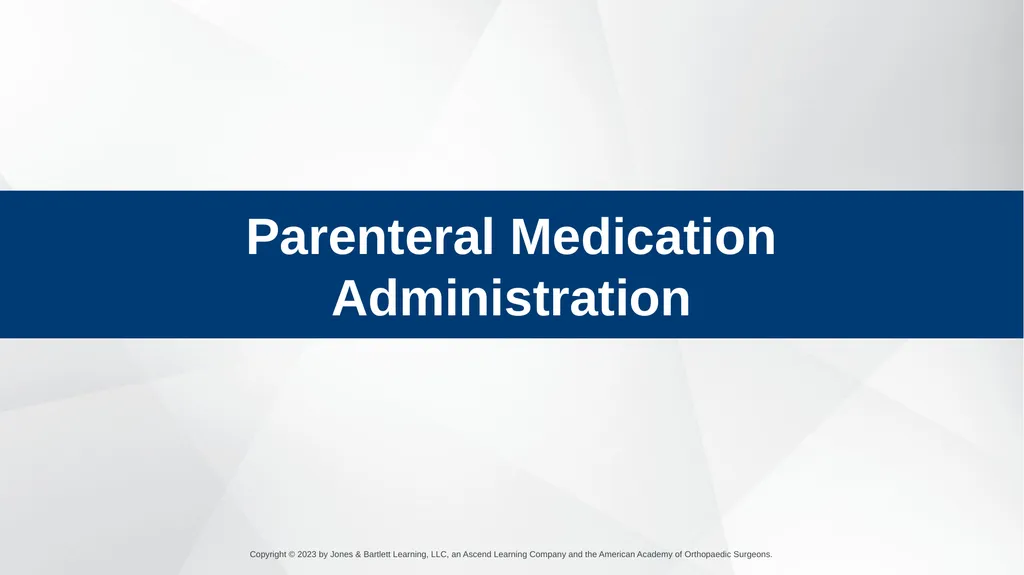 Medication Administration CHAPTER 14 Introduction - slide 134 of 185