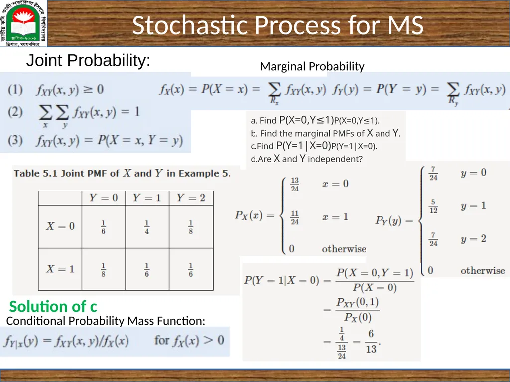 CSE 5403: Stochastic Process Cr. 3.00 Course - slide 16 of 31