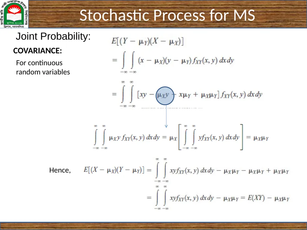CSE 5403: Stochastic Process Cr. 3.00 Course - slide 26 of 31