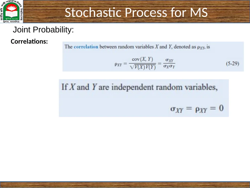 CSE 5403: Stochastic Process Cr. 3.00 Course - slide 28 of 31