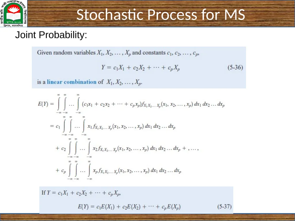 CSE 5403: Stochastic Process Cr. 3.00 Course - slide 29 of 31