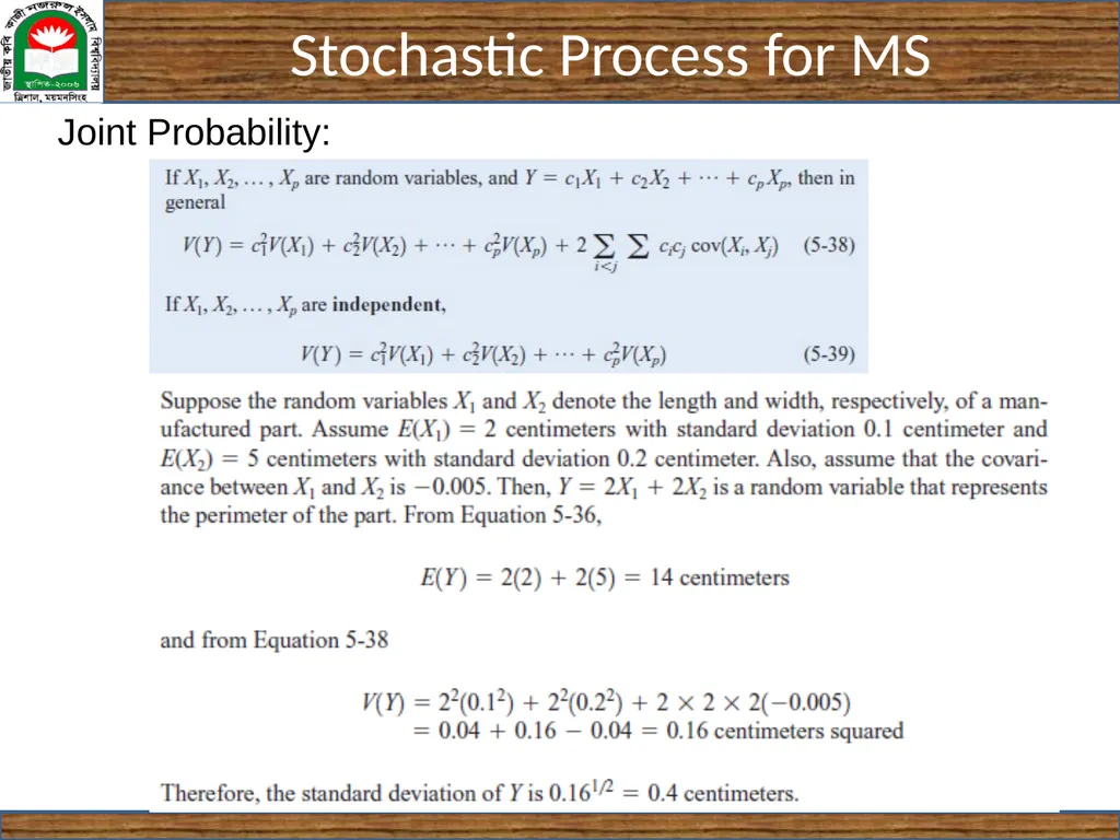 CSE 5403: Stochastic Process Cr. 3.00 Course - slide 30 of 31