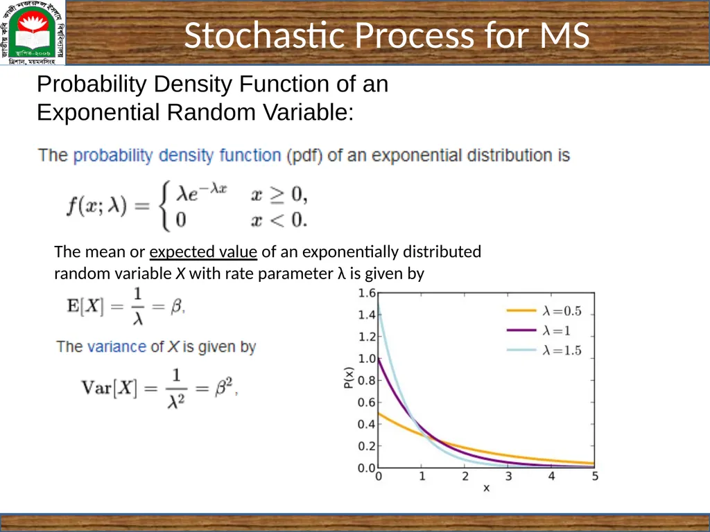 CSE 5403: Stochastic Process Cr. 3.00 Course - slide 6 of 31