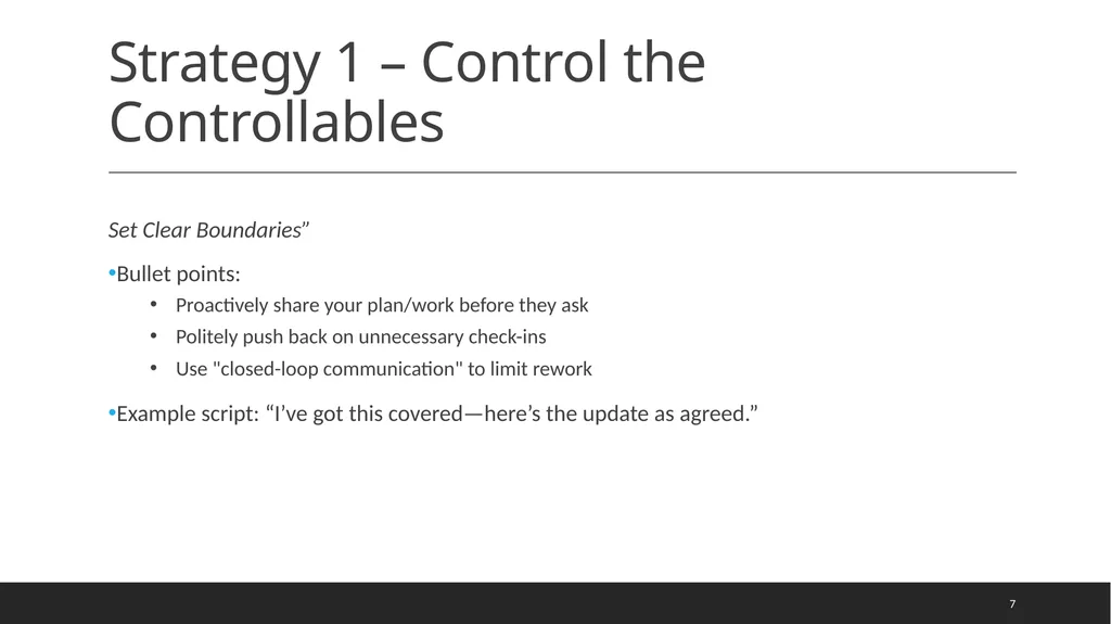 The Toxic Controller Scenario Petra works in the - slide 7 of 13