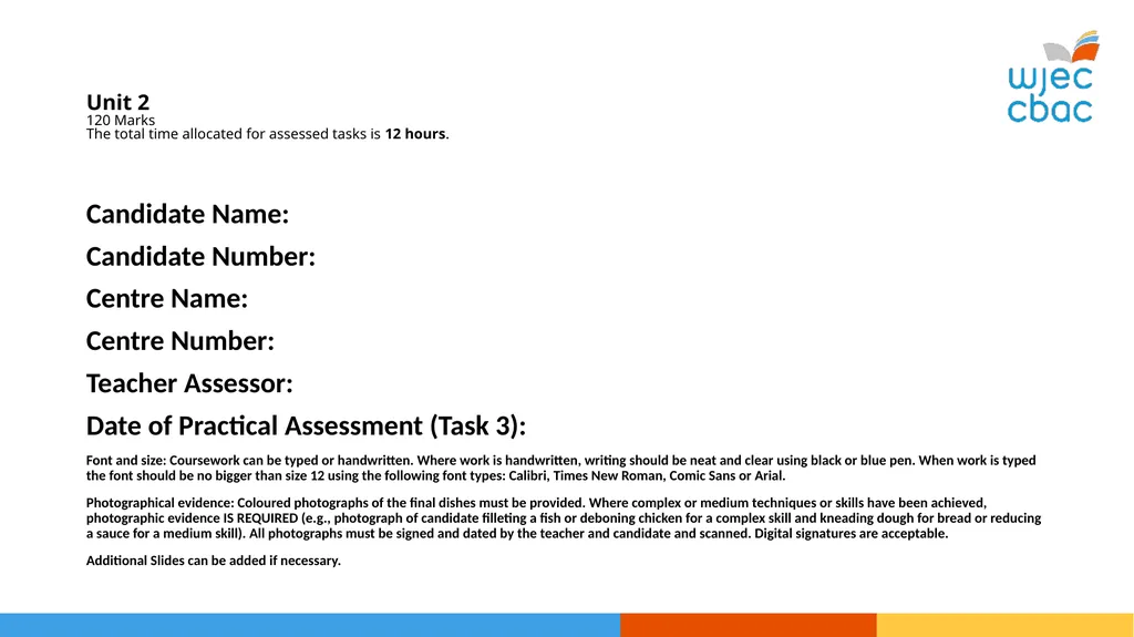 Unit 2 120 Marks The total time allocated for - slide 1 of 28