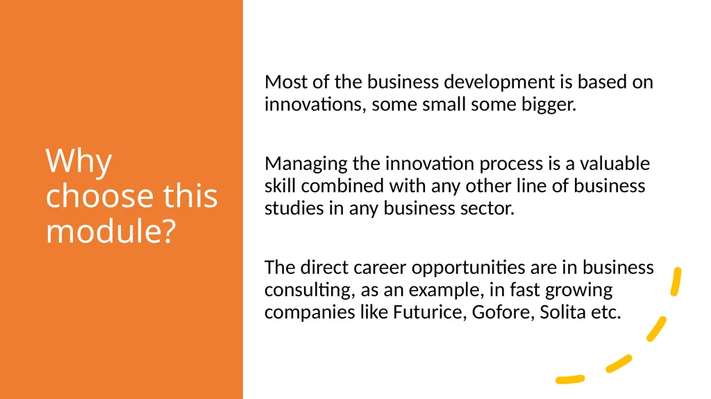 Innovation Management and Business Development - slide 2 of 10